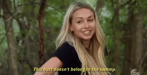 Girl Don't Want To Fell In A Swamp GIF