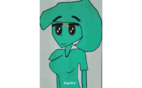Girl Drawing With Dark Word