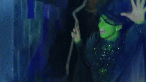 Girl Dressed As Wicked Witch Of The West GIF