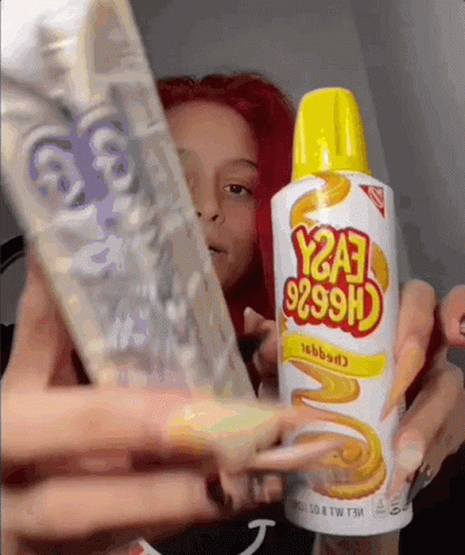 Girl Eating Cheese Meme GIF