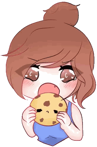 Girl Eating Cookie With Letter C