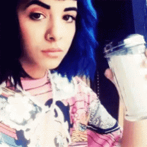 Girl Eating Salt GIF