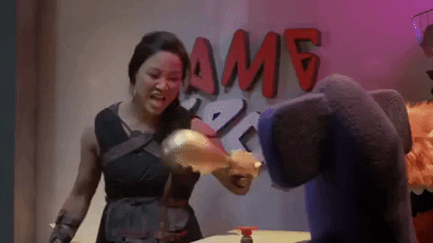 Girl Eats Golden Single Leg Deadlift GIF