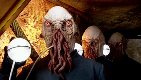 Girl Electrocuted By The Aliens GIF