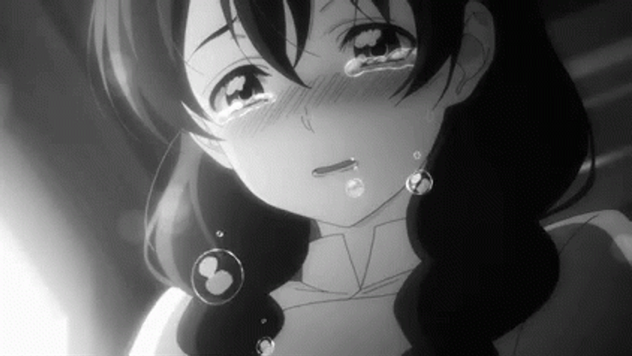 Girl Emotionally Speaking Anime Cry GIF