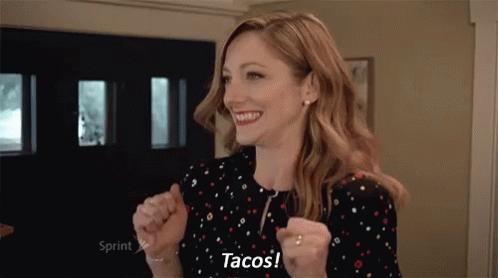 Girl Excited For Tacos Happy Taco Tuesday GIF