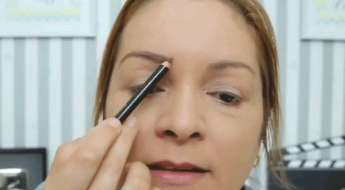 Girl Eyebrow Pencil GIF