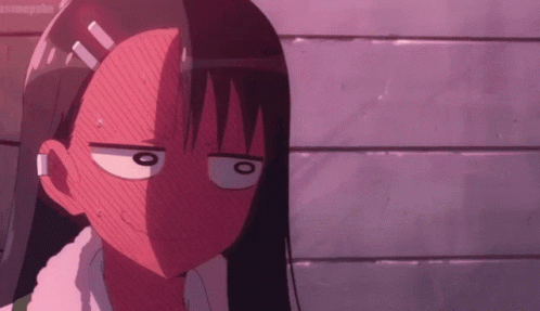 Girl Face Close-Up Purple Background O On Eyes GIF