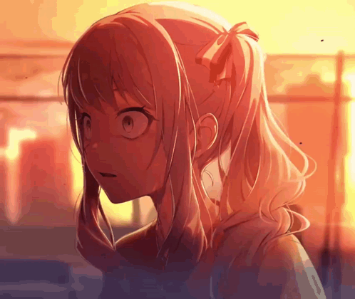 Girl Face with Ponytail