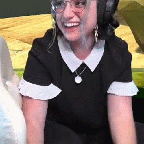 Girl Falling Down From Her Chair GIF