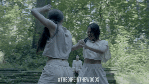 Girl Fierce Fight Girl In The Woods GIF