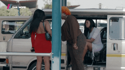 Girl Fight Parking Brawl Hair Pulling GIF