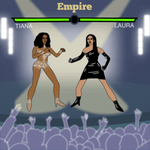 Girl Fight Tiana Versus Laura Video Game GIF