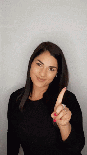 Girl Finger Wag GIF
