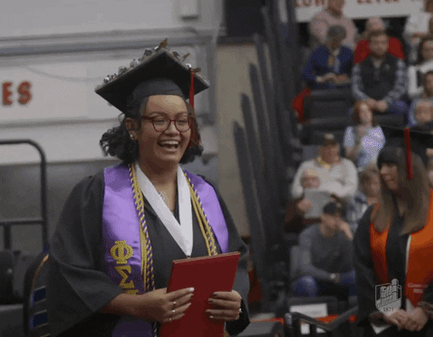Girl Fist Bump Graduates Senior Year GIF