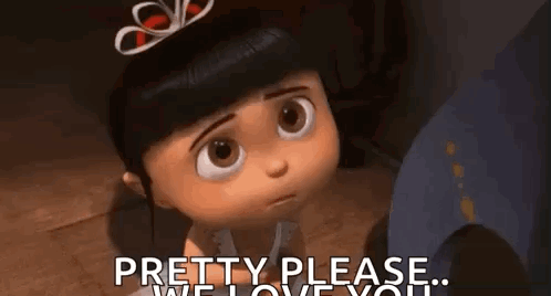 Girl from Despicable Me Saying Please