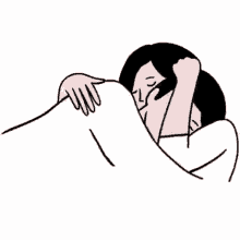 Girl Giving Comfort Hug To Guy Animation GIF
