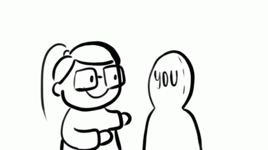 Girl Giving Comfort Hugs To You GIF