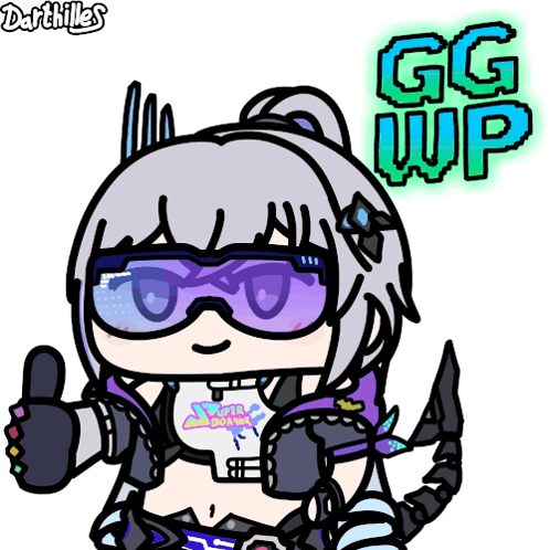 Girl Giving Thumbs Up Saying Darthilles