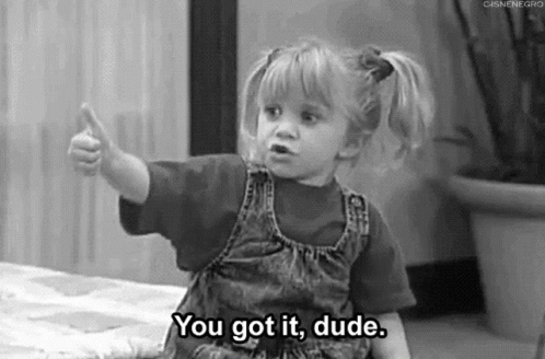 Girl Giving Thumbs Up Saying You Got It Dude