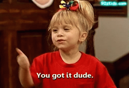 Girl Giving Thumbs Up Saying You Got It