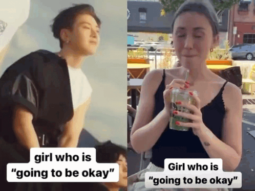 Girl Going to Be Okay Next to Man