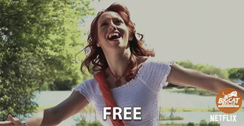 Girl Happy Singing Im Free GIF