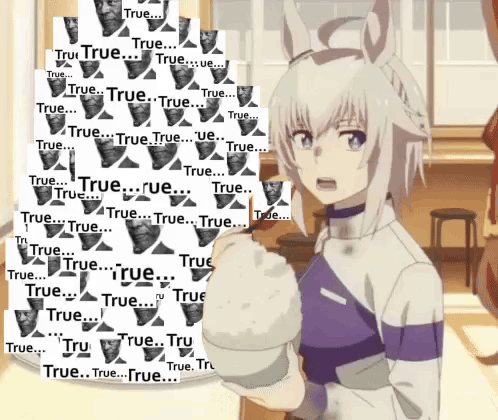 Girl Holding Bowl of Rice With Collage of True Faces