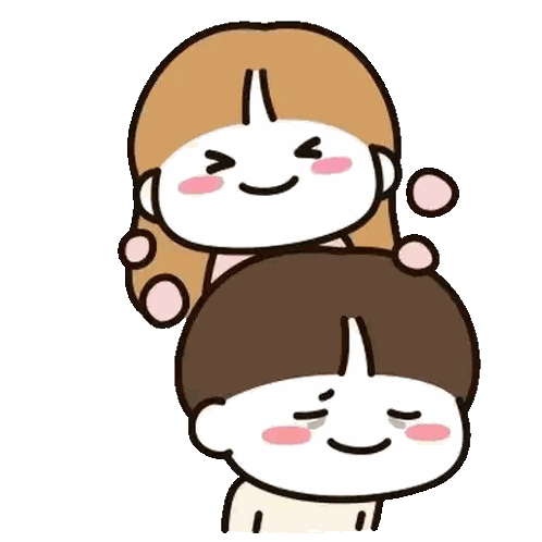 Girl Holding Boy's Head