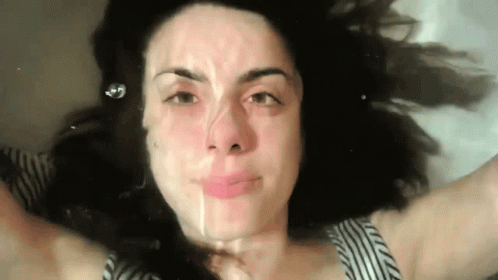 Girl Holding Breath GIF