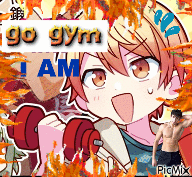 Girl Holding Dumbbell Saying Go Gym I Am