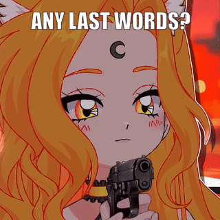 Girl Holding Gun Any Last Words