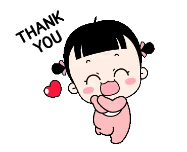 Girl Holding Heart And Saying Thank You