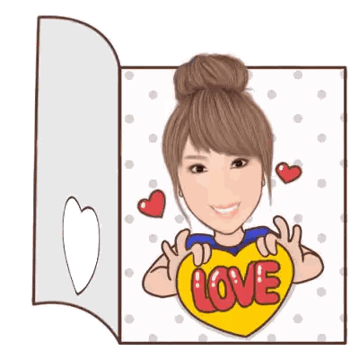 Girl Holding Heart Saying Love