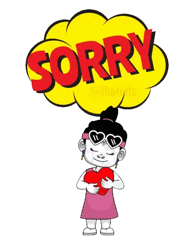 Girl Holding Heart Sorry
