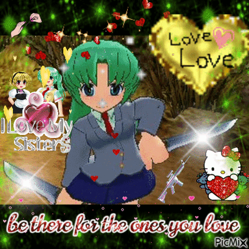 Girl Holding Knives Be There for Loved Ones