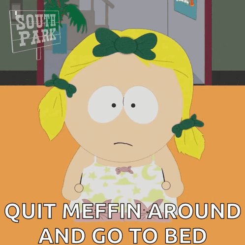 Girl Holding South Park Sign