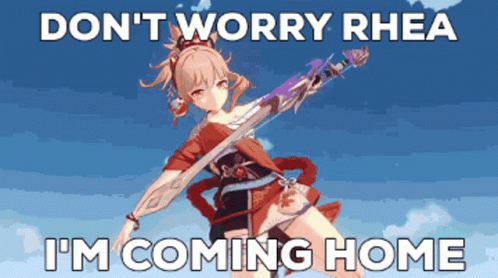 Girl Holding Sword Don t Worry Rhea