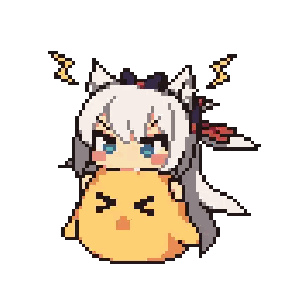 Girl Holding Yellow Duck Pixel Art