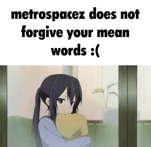 Girl Hugging Pillow Metrospacez Does Not Forgive Your Mean Words