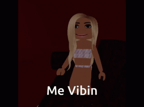 Girl in Bikini Saying Me Vibin
