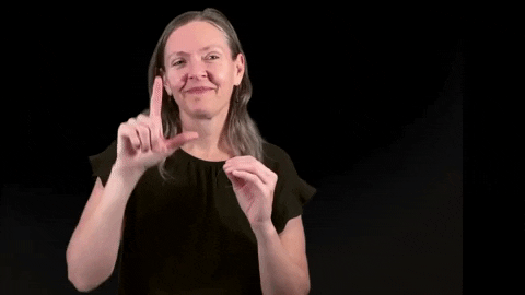 Girl In Black Asl GIF
