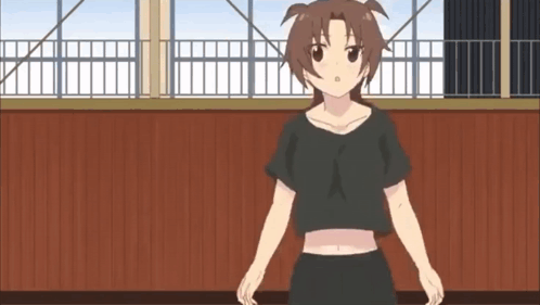 Girl in Black Crop Top Standing