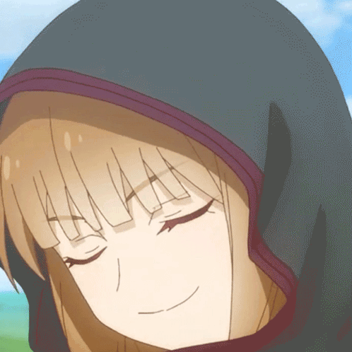 Girl In Black Hood Close Up GIF