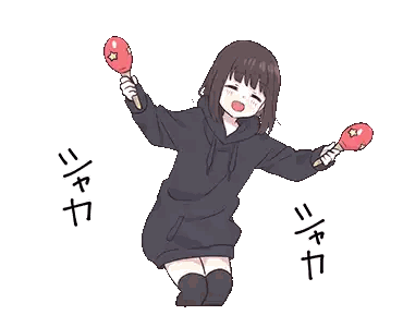 Girl in Black Hoodie Holding Maracas