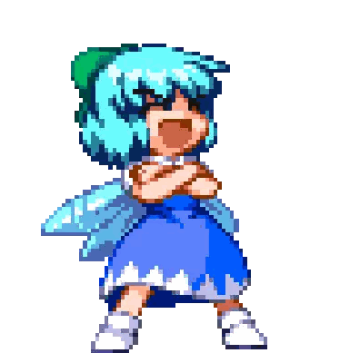 Girl in Blue Dress Pixel Art