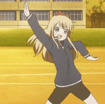Girl in Blue Jacket and Black Shorts Dancing