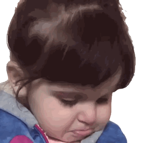 Girl in Blue Jacket with Pink Heart