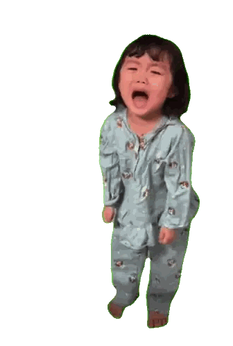 Girl in Blue Pajamas With Bears