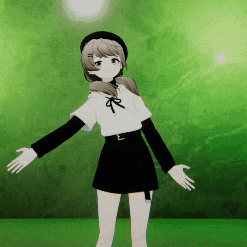 Girl In Blue Plaid Shirt Making Stop Gesture GIF